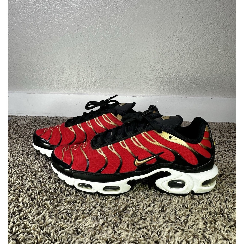 Nike Air Max Plus Tn Women's Size 9 Shoes Sneakers Red Gold CU4919-600